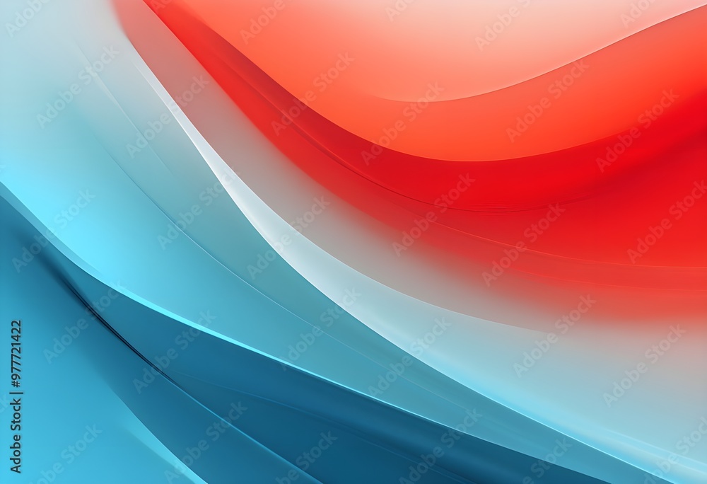 Abstract design with smooth, flowing wave patterns in striking, contrasting colours Abstract design with smooth, flowing wave patterns in striking, contrasting colours