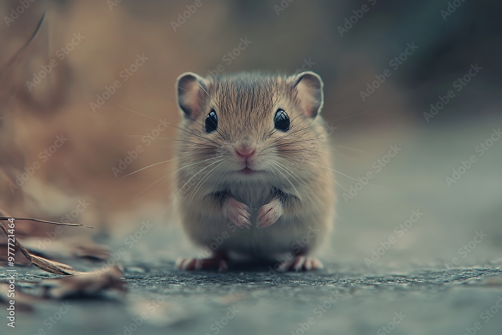 Adorable Cute Little Mouse Looking Directly at the Camera Adorable Cute Little Mouse Looking Directly at the Camera