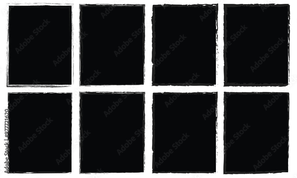 custom made wallpaper toronto digitalChalk texture stain set. Hand drawn chalk background doodle effect stain collection for crayon brush design, scratch frame shape. 