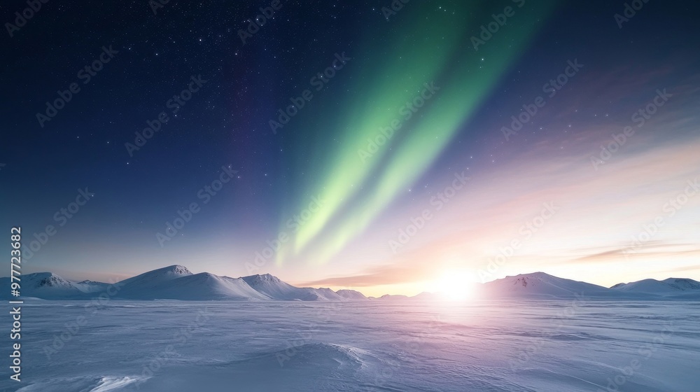 South Pole aurora, vivid radiance, glowing southern skies. South Pole aurora, vivid radiance, glowing southern skies.