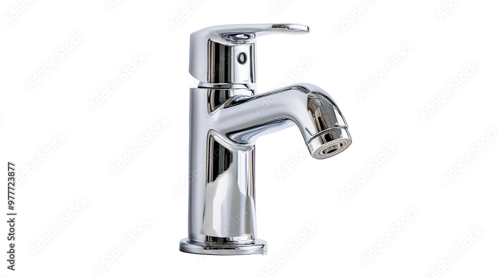A modern, chrome-plated bathroom faucet with a sleek, minimalist design, mounted on a white countertop, provides a stylish and functional water source. A modern, chrome-plated bathroom faucet with a sleek, minimalist design, mounted on a white countertop, provides a stylish and functional water source.