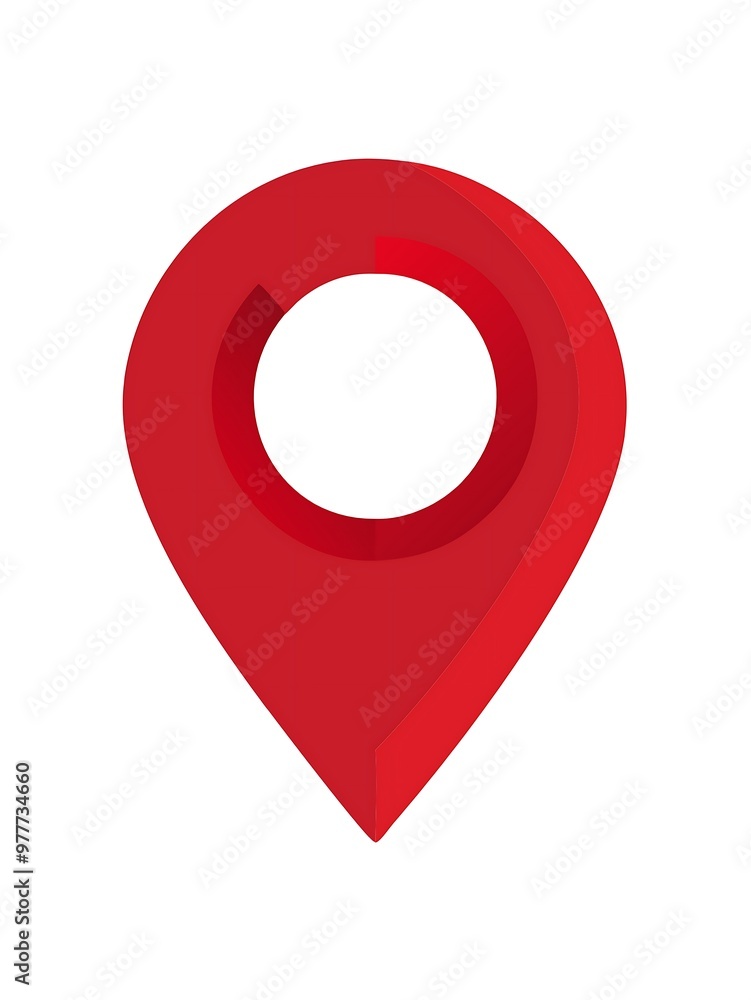 Red 3D map location pin for navigation and GPS marker icons Red 3D map location pin for navigation and GPS marker icons
