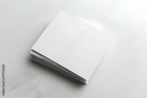 Elegant White Thank You Card with Bright Background