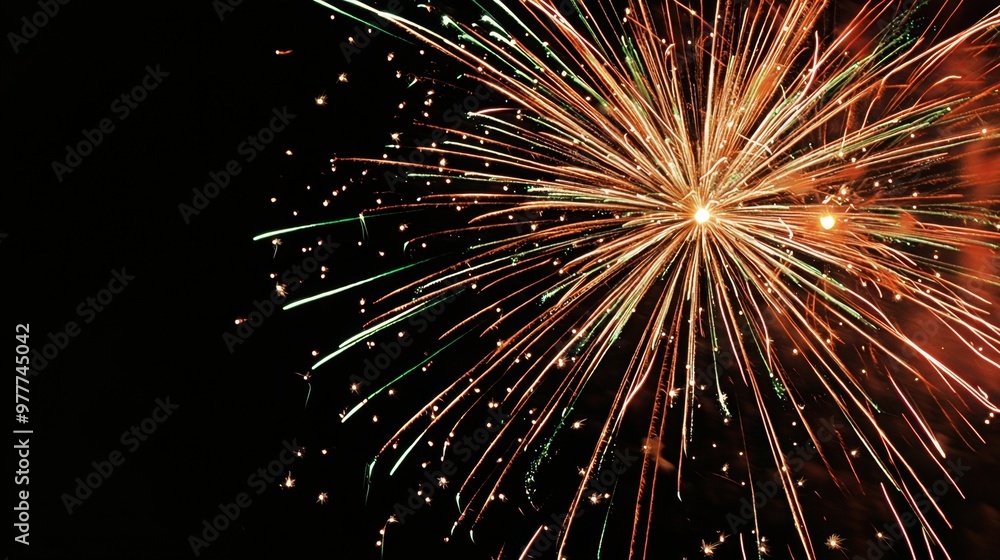 A dynamic photo of fireworks lighting up the sky, 50 keywords A dynamic photo of fireworks lighting up the sky, 50 keywords