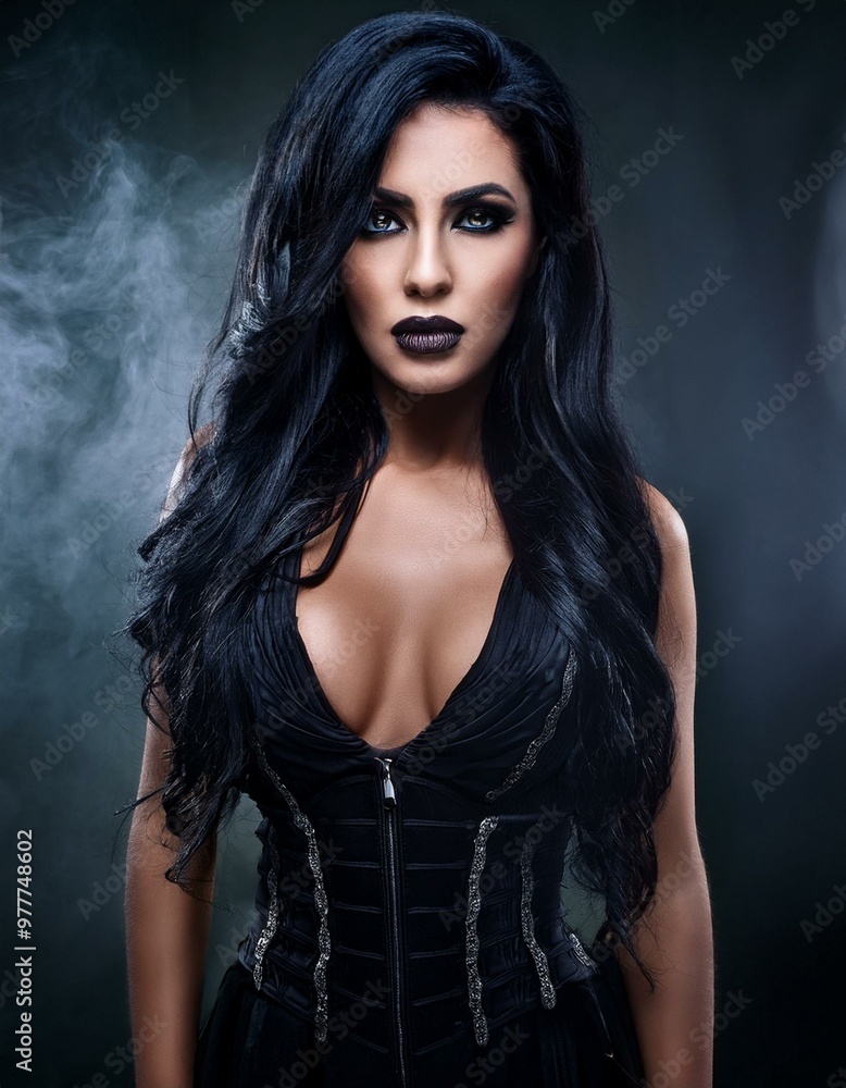 beautiful young goth woman, AI generated beautiful young goth woman, AI generated