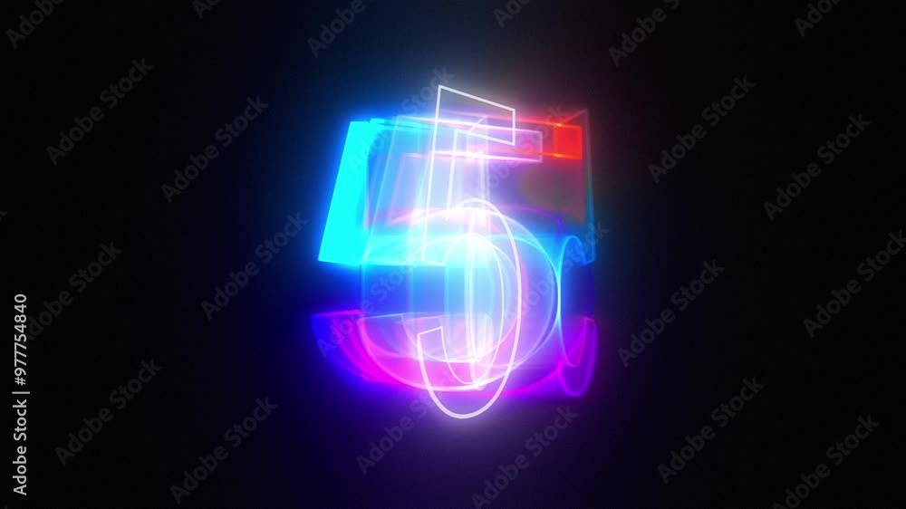Colorful Countdown from 10 to 0 Colorful Countdown from 10 to 0
