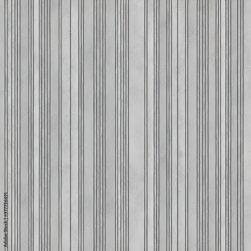 Obraz premium vertical striped pattern on a wall. The stripes are evenly spaced and have a subtle texture, resembling a marble or stone finish
