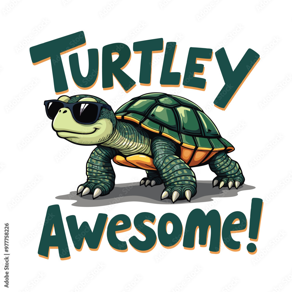 Obraz premium Funny animal typography vector illustration for t-shirts design