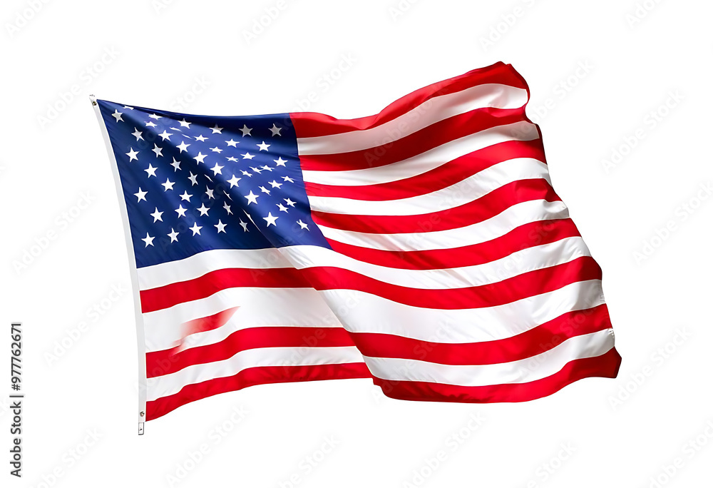 Fototapeta premium flag of the country of usa. generative AI