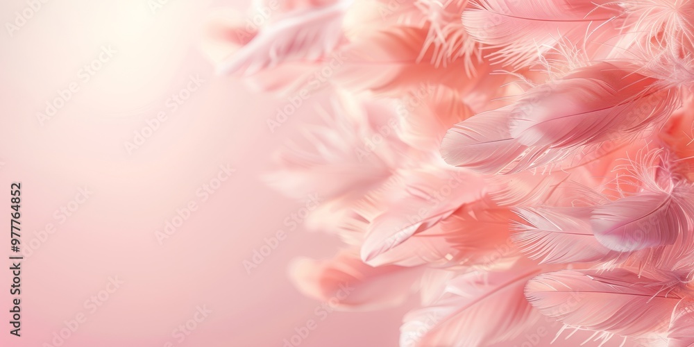Abstract background with delicate feathers Abstract background with delicate feathers
