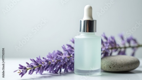 Serum bottle with lavender stone Pure hydrating