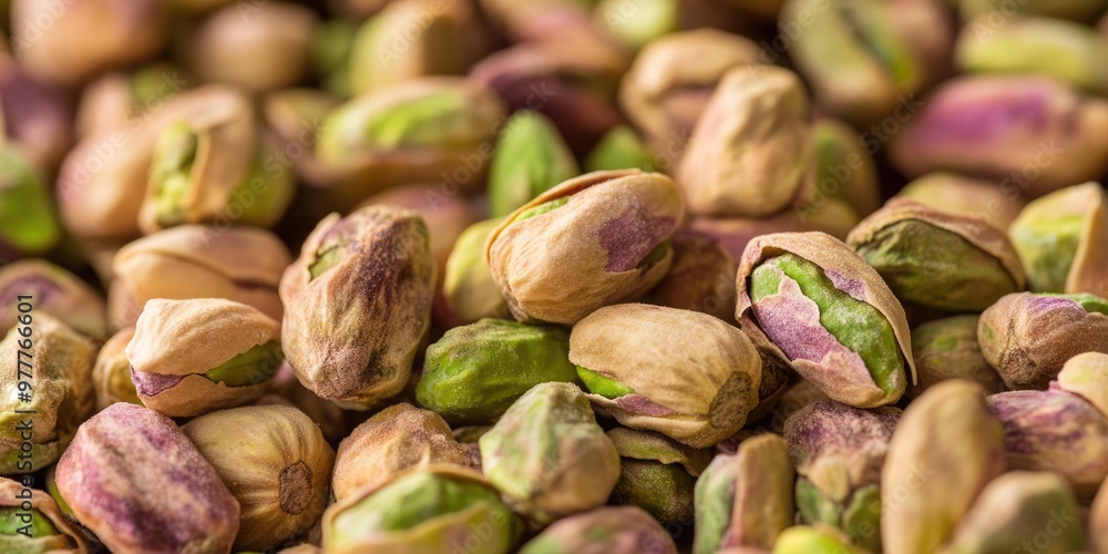 Crunchy Pistachios Close-Up. Delicious Nuts Pile on White Background Crunchy Pistachios Close-Up. Delicious Nuts Pile on White Background
