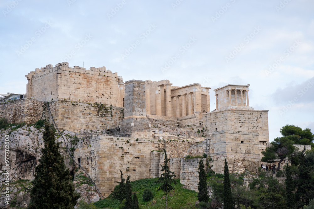 Acropolis from the distance. A nice view of the ancient city. Acropolis from the distance. A nice view of the ancient city.