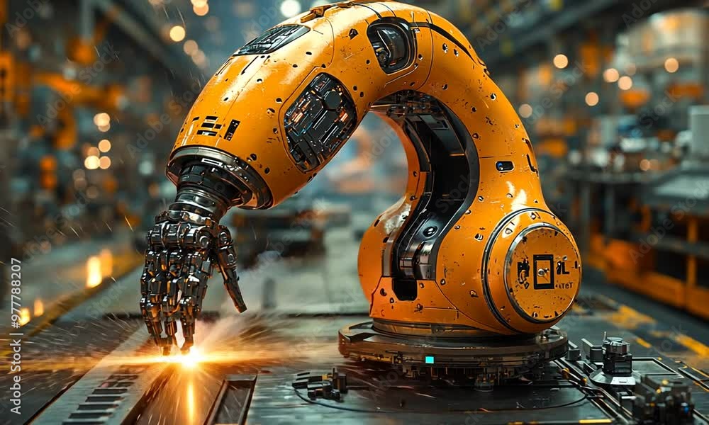 Industrial Robot Arm Welding Industrial Robot Arm Welding