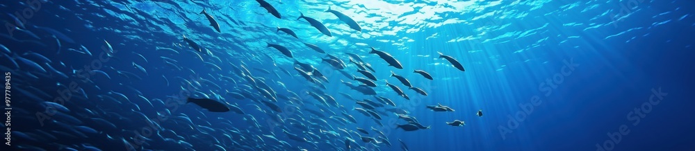 background with schools of fish background with schools of fish