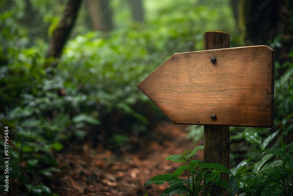 Nestled In A Lush Forest Setting Wooden Way Direction Sign, Blank Sign, Marketing Photo, Travel & Adventure Advertising, Website Advert Sign, Promotional Direction Sign Mockup Nestled In A Lush Forest Setting Wooden Way Direction Sign, Blank Sign, Marketing Photo, Travel & Adventure Advertising, Website Advert Sign, Promotional Direction Sign Mockup