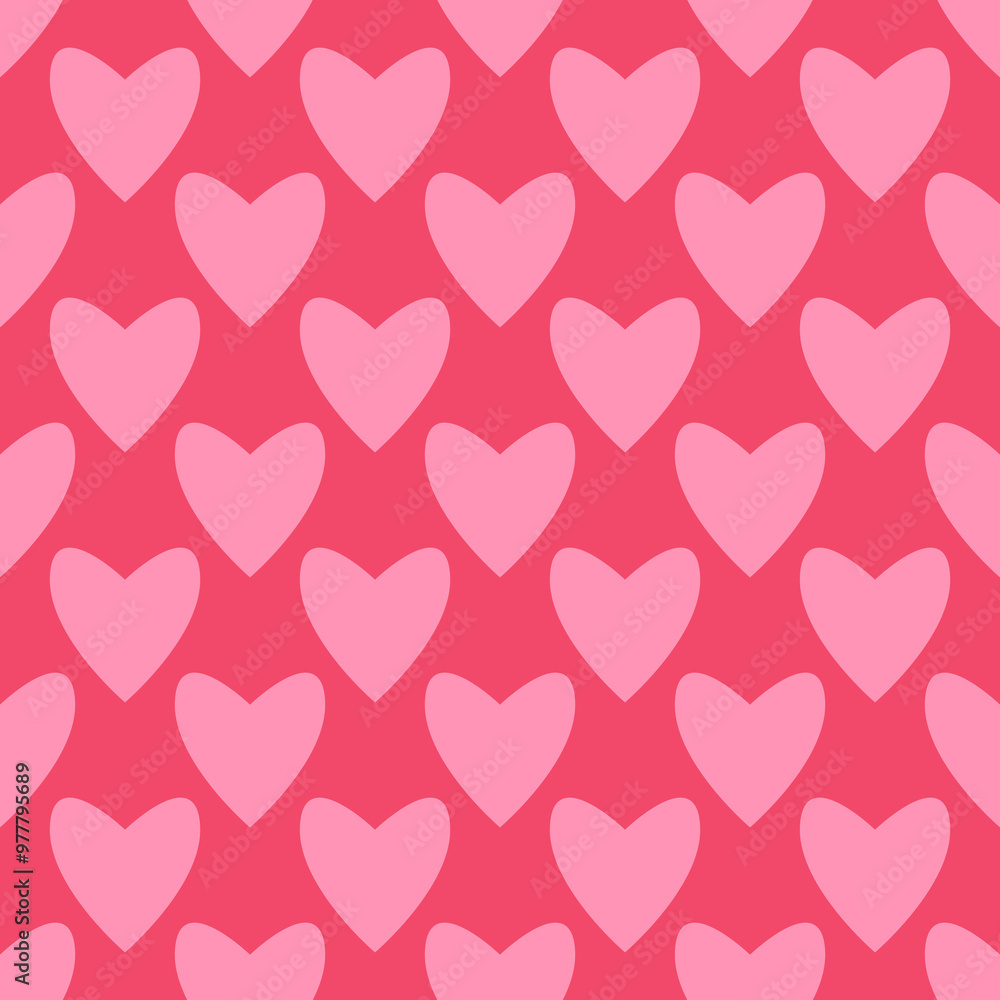 Pink Seamless Pattern of Hearts of Support in Honor of Breast Cancer Awareness Day Pink Seamless Pattern of Hearts of Support in Honor of Breast Cancer Awareness Day