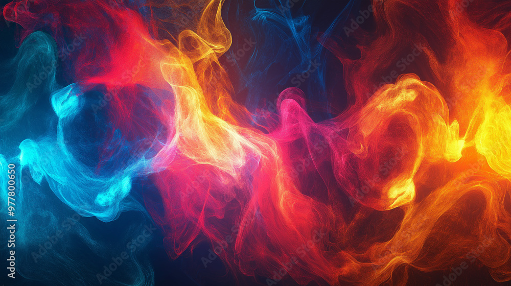 Fototapeta premium An abstract background features non-representational elements like shapes, colors, and patterns, often creating a visually dynamic or atmospheric backdrop