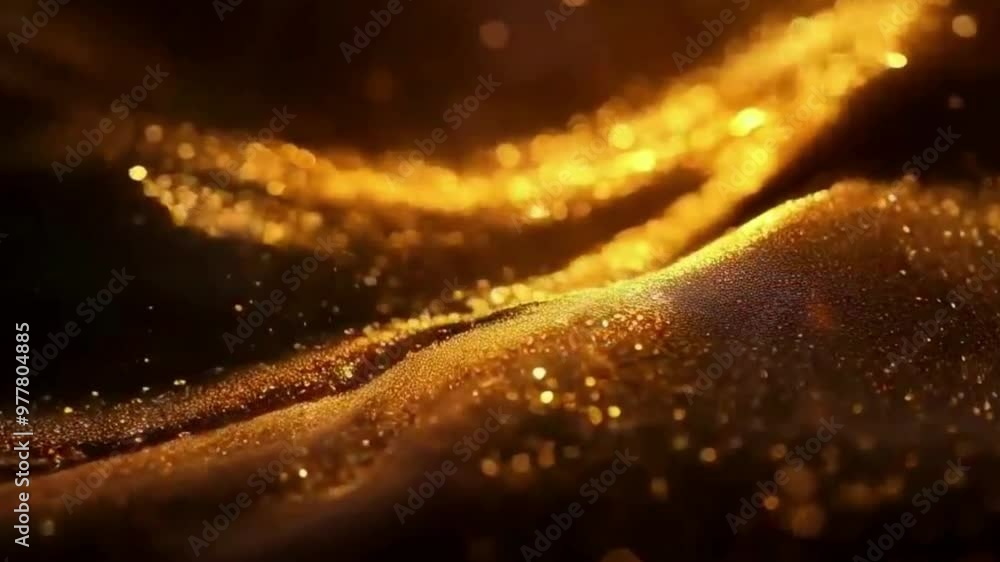 Shimmering Particles Drift in Slow Motion Against a Dark Silky Backdrop | 4K Background Material for Loop Playback Shimmering Particles Drift in Slow Motion Against a Dark Silky Backdrop | 4K Background Material for Loop Playback