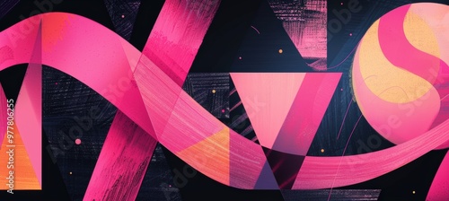 Wallpaper Mural Breast Cancer Awareness Digital Banner with Pink Ribbon for Social Media Advertising Torontodigital.ca