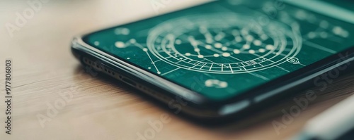 Close-up of daily horoscope predictions on a phone screen, contemporary and accessible