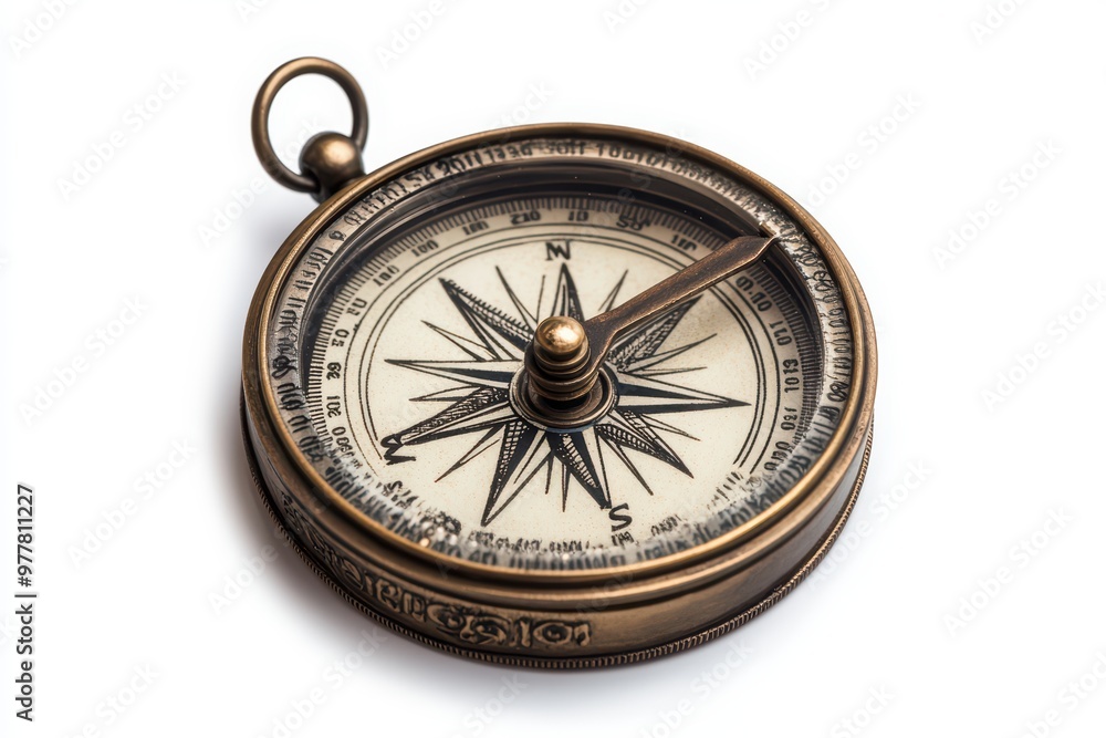 An elegant antique compass with a detailed rose design, symbolizing exploration and adventure. An elegant antique compass with a detailed rose design, symbolizing exploration and adventure.