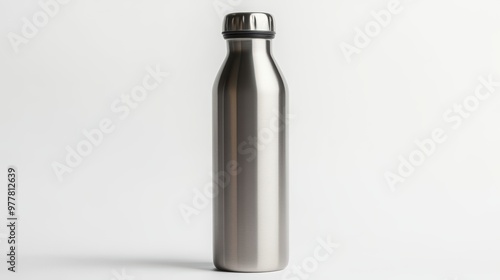 Stylish stainless steel water bottle perfect for hydration on the go, eco-friendly, sleek design for outdoor enthusiasts.