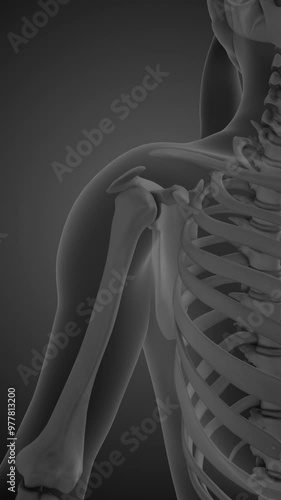 Chronic shoulder pain syndrome animation