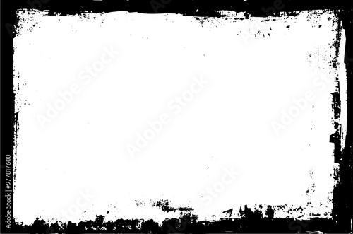 Black frame in grunge style