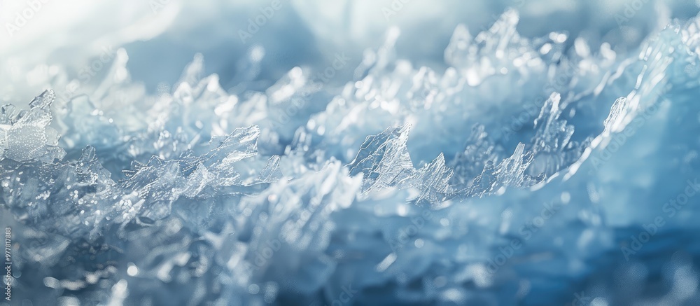 Obraz premium ice surface texture. Copy space image. Place for adding text and design