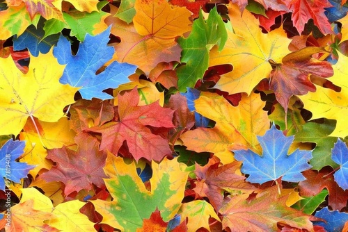 A repeating texture of leafes