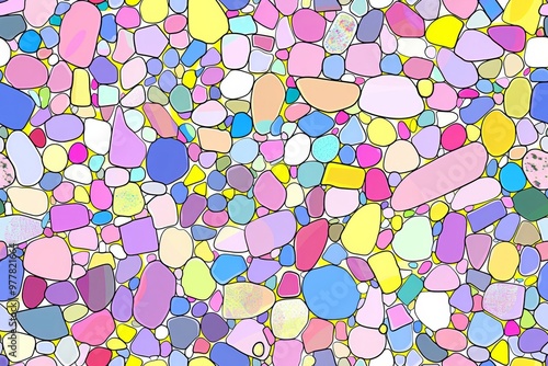 Obraz na płótnie A repeating texture of pebble w salonie