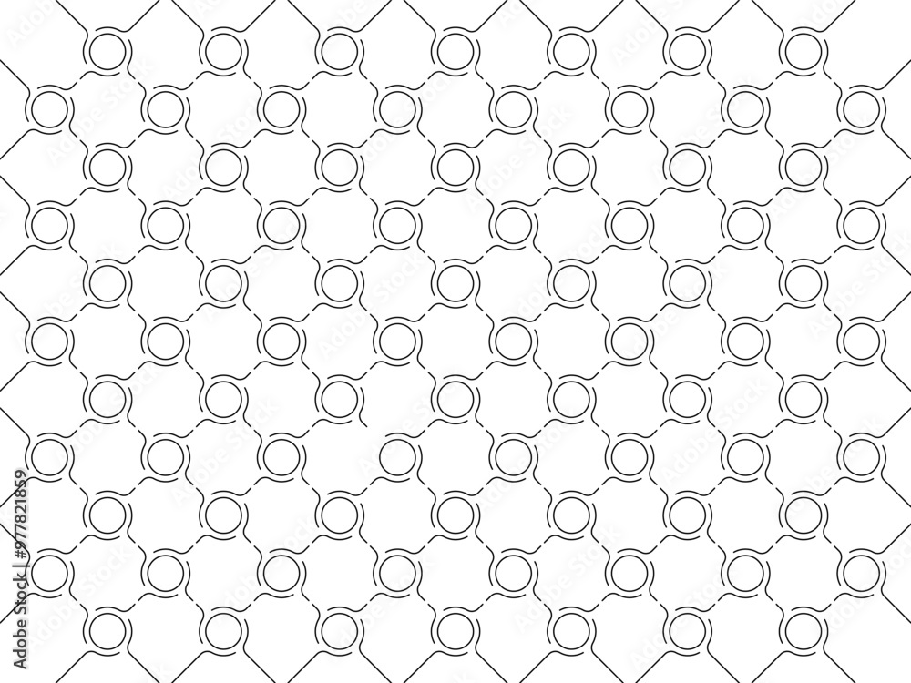 Naklejka premium linear pattern on white background. geometric background