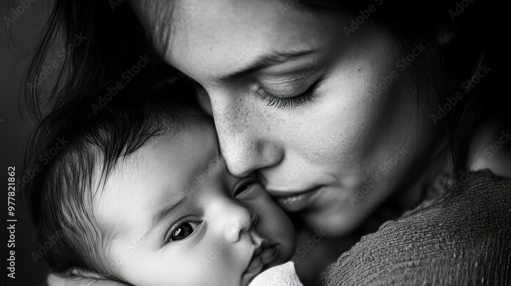 A Mother's Tender Love for Her Infant Child A Mother's Tender Love for Her Infant Child