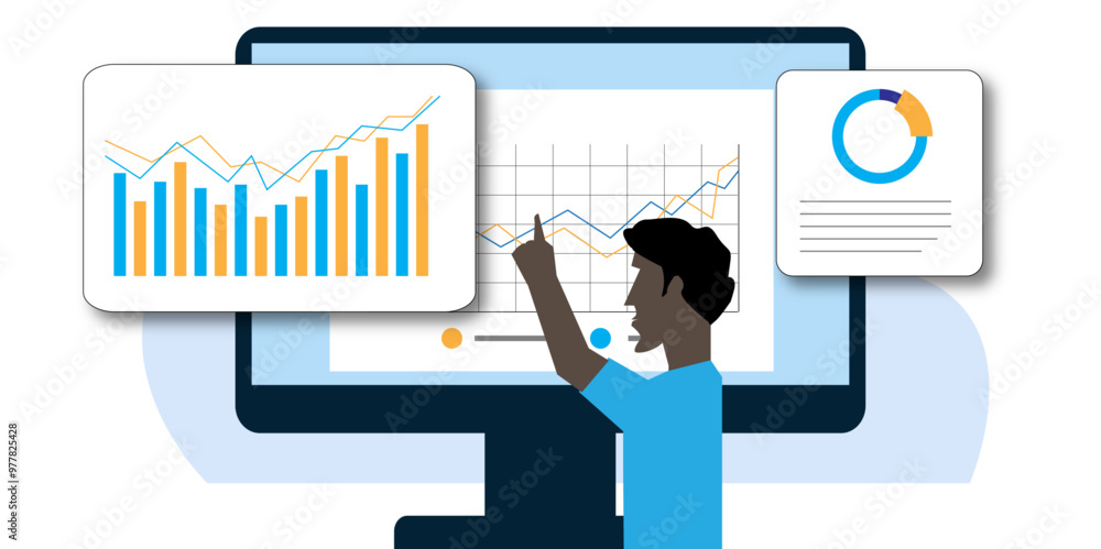 Data Analysis for Business Growth. The Importance of Data Visualization in Business. Abstract Data analysis for business. Illustration. Vector. Analysis. Data Analysis for Business Growth. The Importance of Data Visualization in Business. Abstract Data analysis for business. Illustration. Vector. Analysis.