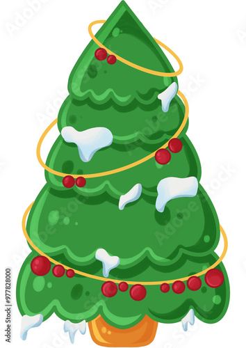 Wallpaper Mural Christmas tree drawing Torontodigital.ca