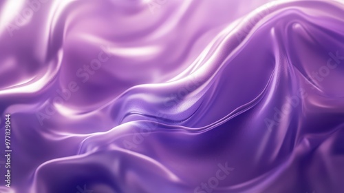 A soft and luxurious purple fabric texture, featuring smooth folds and elegant waves, perfect for backgrounds and fashion designs.