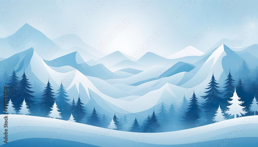 custom made wallpaper toronto digitalwinter forest landscape