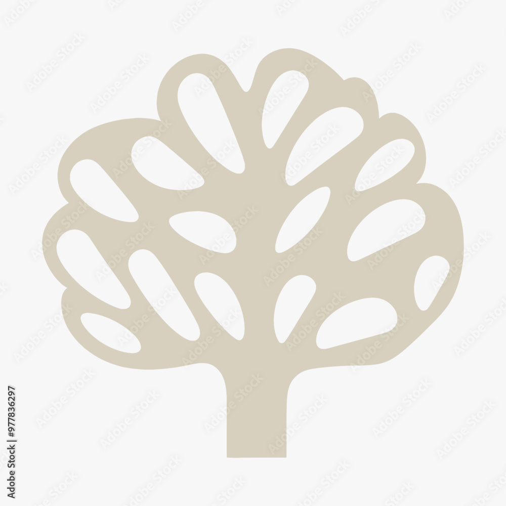 Obraz premium Abstract tree silhouette design