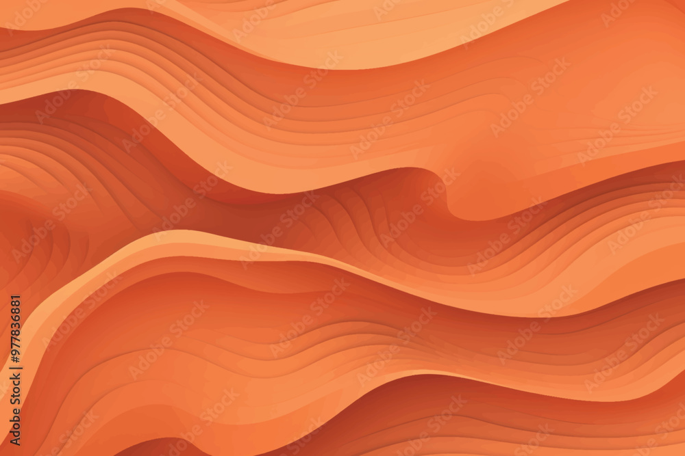 Abstract orange wavy background Abstract orange wavy background