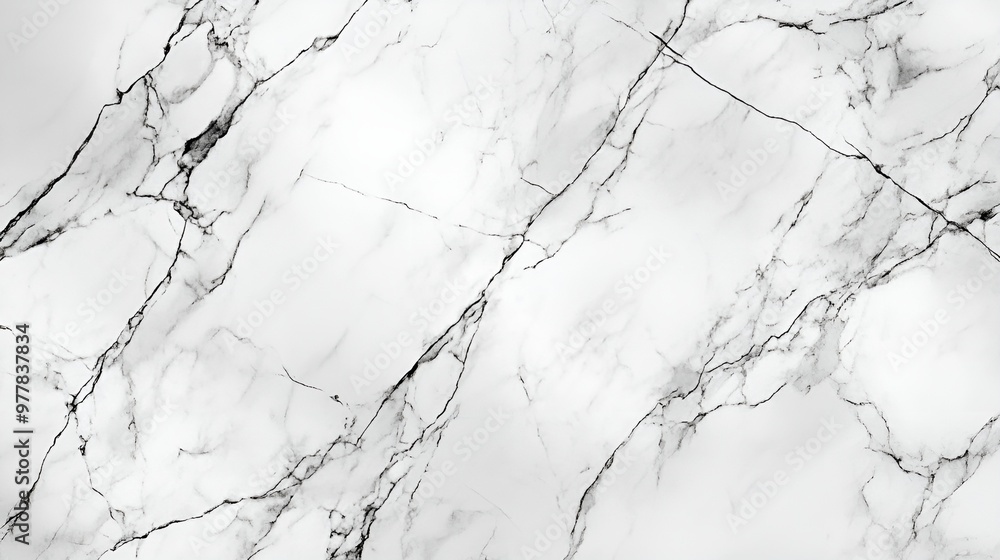 Striking black and white marble with bold veins and deep cracks Striking black and white marble with bold veins and deep cracks