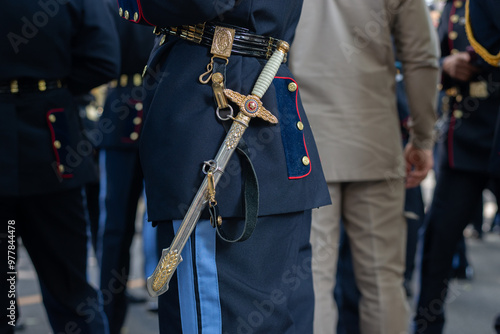 Soldiers from the Bahia Military Police are seen in formation during the celebration of Brazilian Independence Day in the city of Salvador, Brazil.