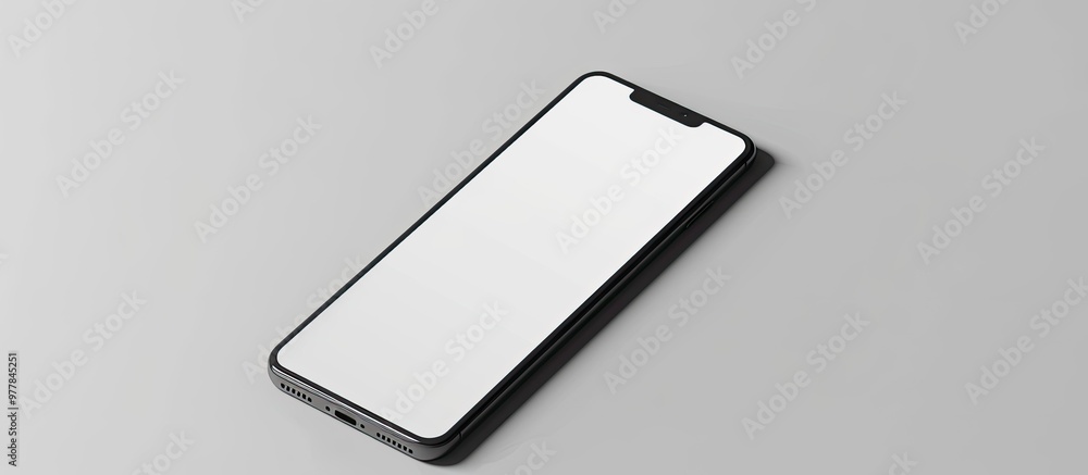 mockup of a mobile phone with a white blank display. Copy space image. Place for adding text and design mockup of a mobile phone with a white blank display. Copy space image. Place for adding text and design