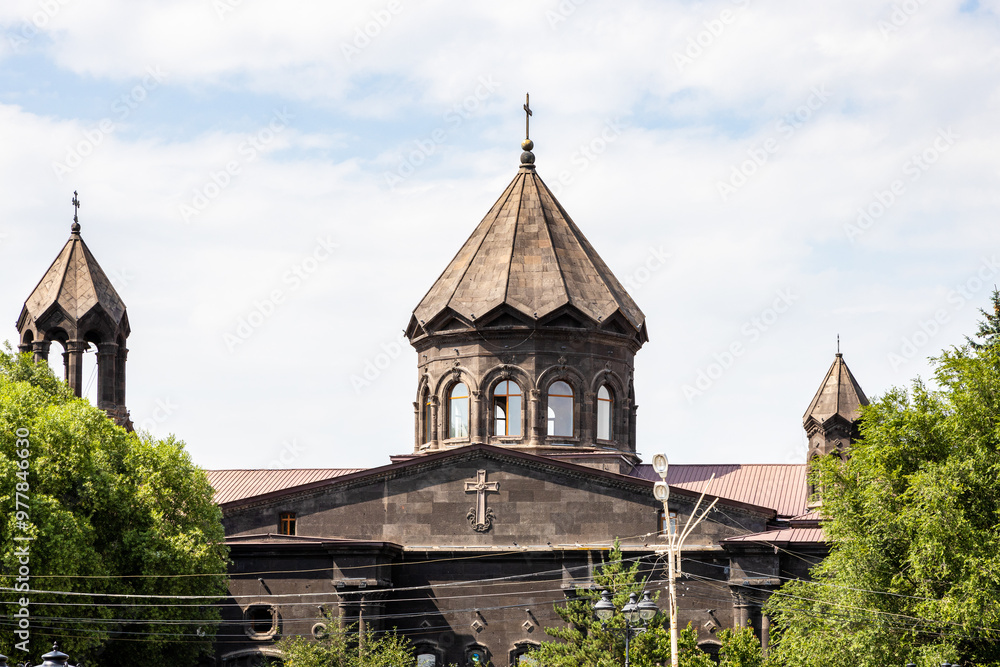 Fototapeta premium dome of Cathedral of Holy Mother of God, Gyumri