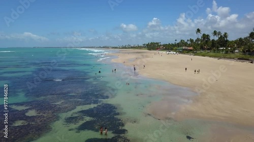 Wallpaper Mural Ocean View At Port Of Chickens Beach Pernambuco Brazil. Maritime Port Of Chickens Beach Pernambuco. Paradise Landscape Leisure Beauty. Paradise Seaside Leisure Watercolor Coast. Porto de Galinhas. Torontodigital.ca