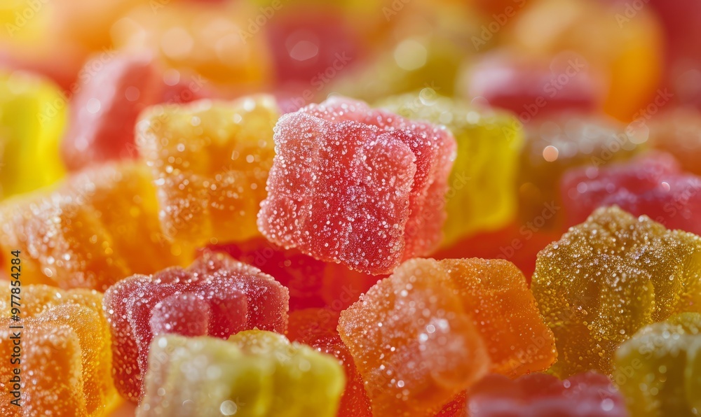 colorful gummy candies close up colorful gummy candies close up