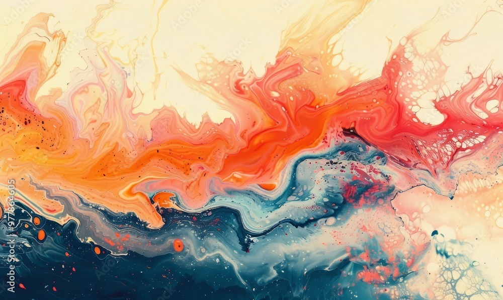 Abstract Painting. Stylish Art Texture Banner Abstract Painting. Stylish Art Texture Banner