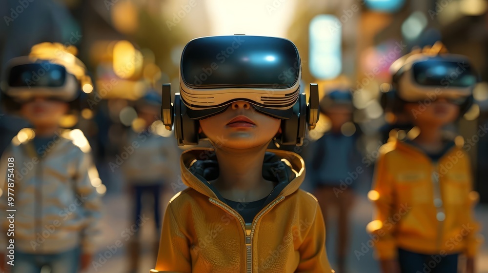 Fun 3D cartoon characters exploring virtual reality simulations for immersive educational experiences, futuristic and interactive Fun 3D cartoon characters exploring virtual reality simulations for immersive educational experiences, futuristic and interactive