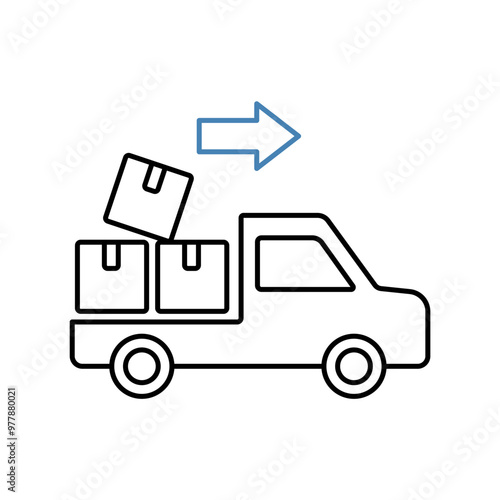 loading concept line icon. Simple element illustration. loading concept outline symbol design.