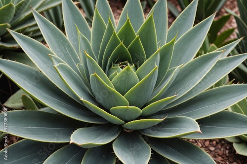 agave attenuata leaf, cactus plant, soft details texture